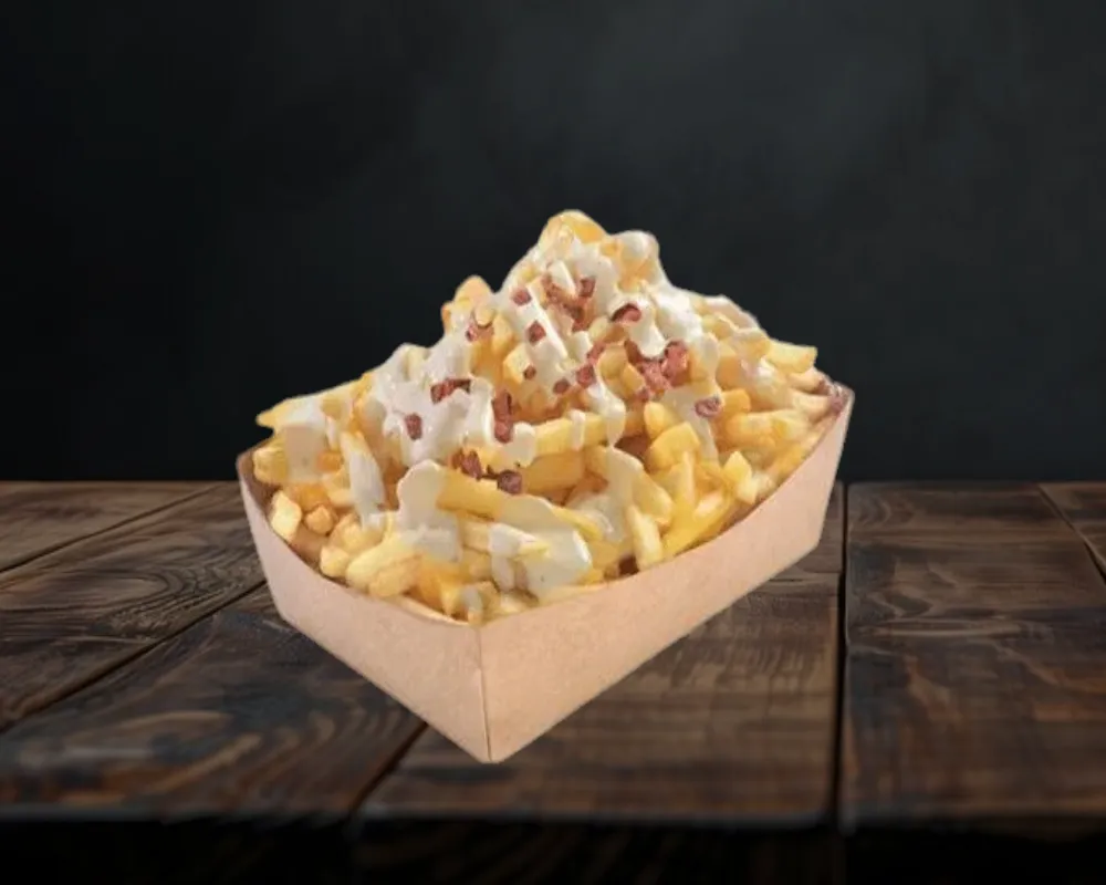 Frites Sauce Fromagère Lardons